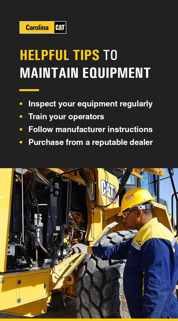 Tips for maintaining equipment