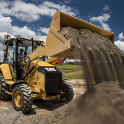 equipment scooping dirt